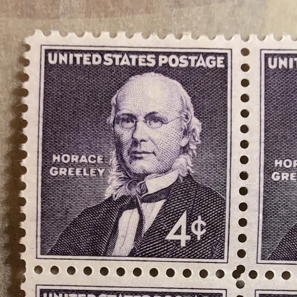 Vintage USPS 4 Cent Stamp Bundle 57 Stamps - Picture 9 of 14